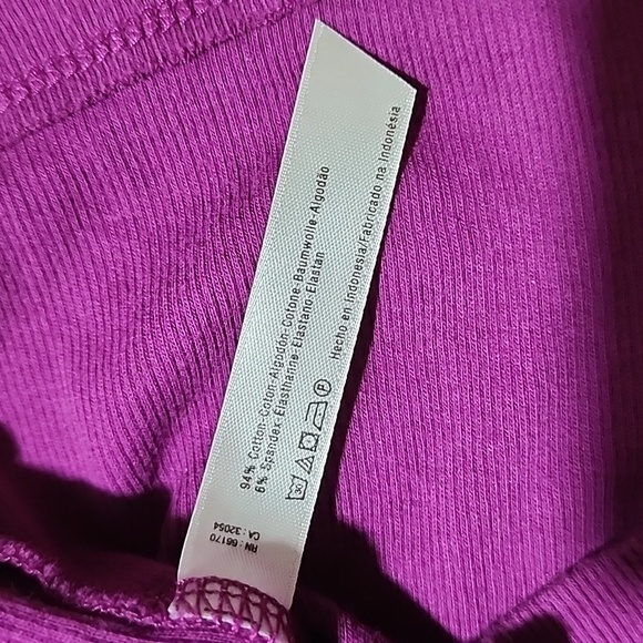 Free People Intimately baring it purple cropped flowy tank top size Large - Picture 6 of 8